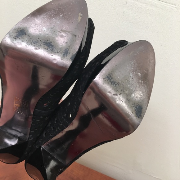 BeBe black suede  size 8 - Picture 3 of 5